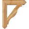 Ekena Millwork Funston Arts and Crafts Rough Sawn Bracket w/ Offset Brace, Western Red Cedar, 8"W x 32"D x 38"H BKT0806X32X38FST03RWR - alternate 2